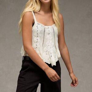 American Eagle Outfitters Lace Sweater Tank